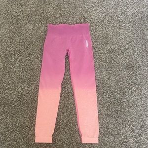 Gymshark pink ombré legging NWOT